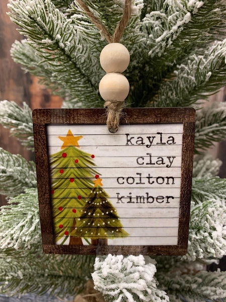 Name List Ornament