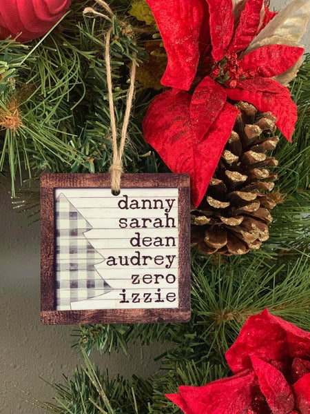 Name List Ornament