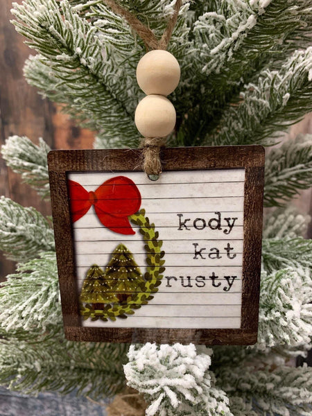 Name List Ornament