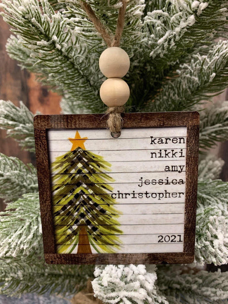 Name List Ornament