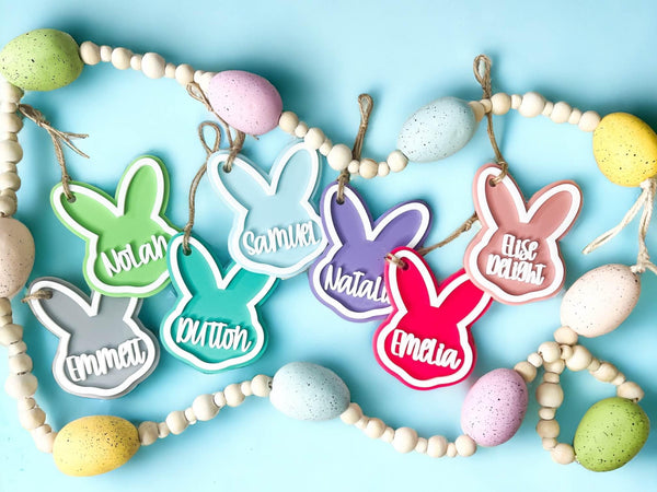 Easter Basket Bunny Tags