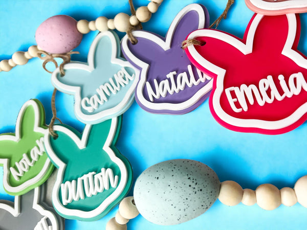 Easter Basket Bunny Tags