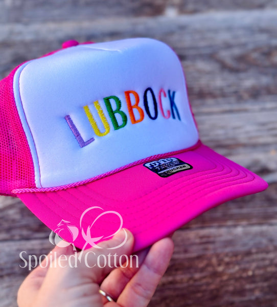 LUBBOCK Embroidered Foam Hat