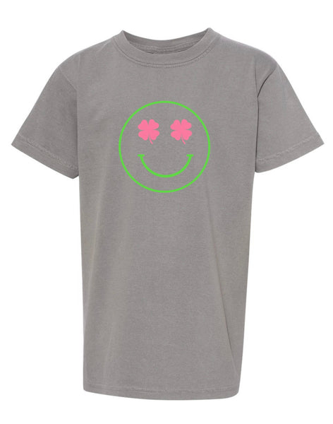 Shamrock Smiley Green and Pink