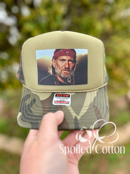 Willie Bandana Foam Camo Hat