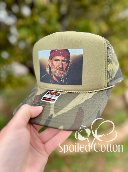 Willie Bandana Foam Camo Hat