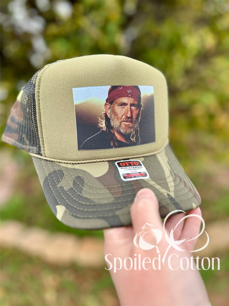 Willie Bandana Foam Camo Hat