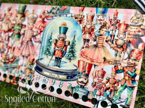 Nutcracker Christmas Countdown Board