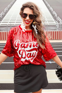 Sequin Game Day Top