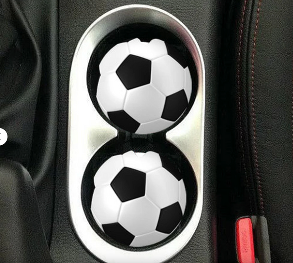 Soccer Sandstone Car Coasters