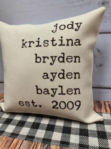 Personalized Pillow Covers